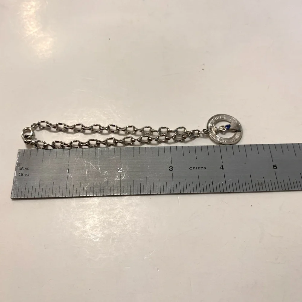 Vintage Sterling Silver  Charm Bracelet 7